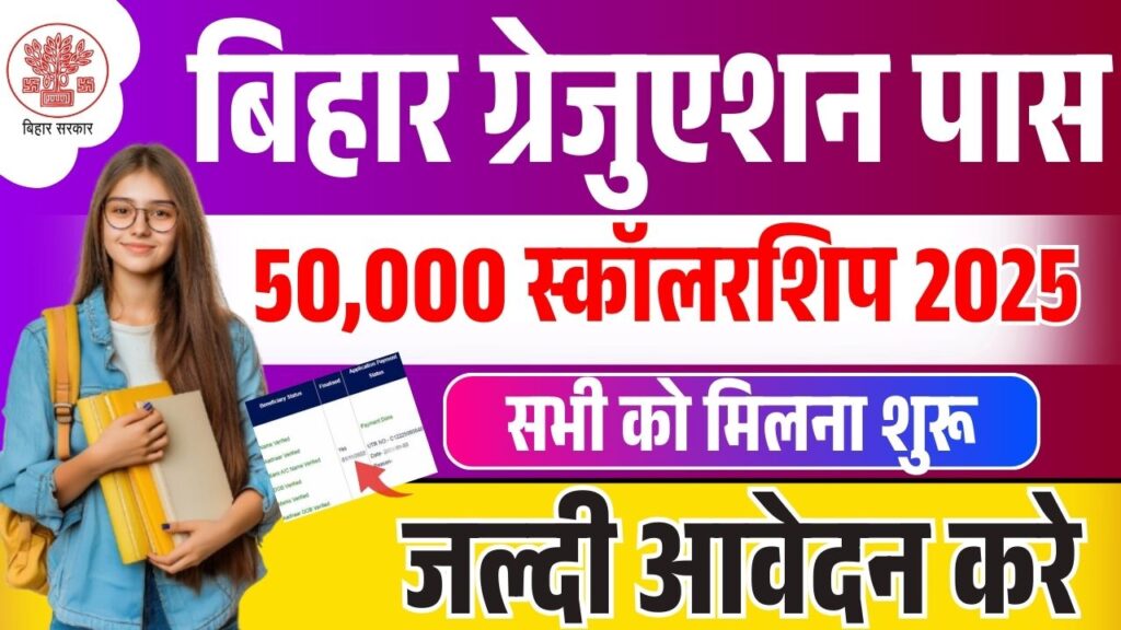 स्नातक पास लड़कियों को ₹50000 की स्कॉलरशिप 2025